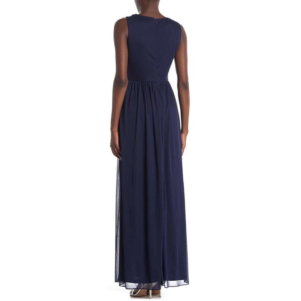 Onyx Nite Blue‎ Surplice Neck Dress NWOT